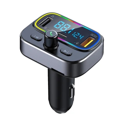 QC 3.0 Pd 20 W chargeur USB de voiture transmetteur FM Bluetooth Kit adaptateur Radio sans fil mains